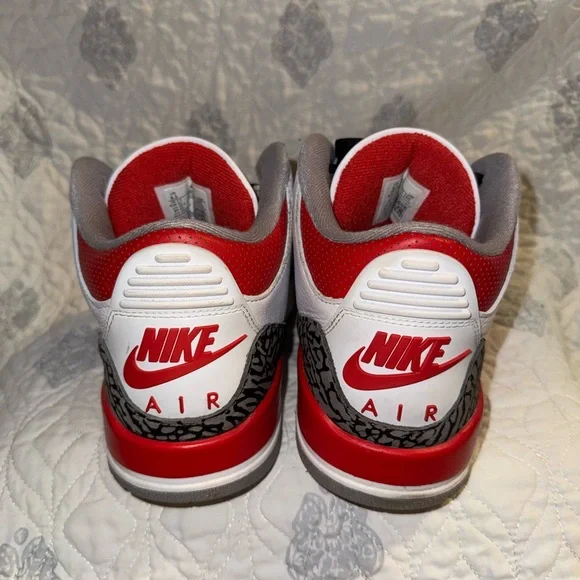 Jordan Red and White Sneakers